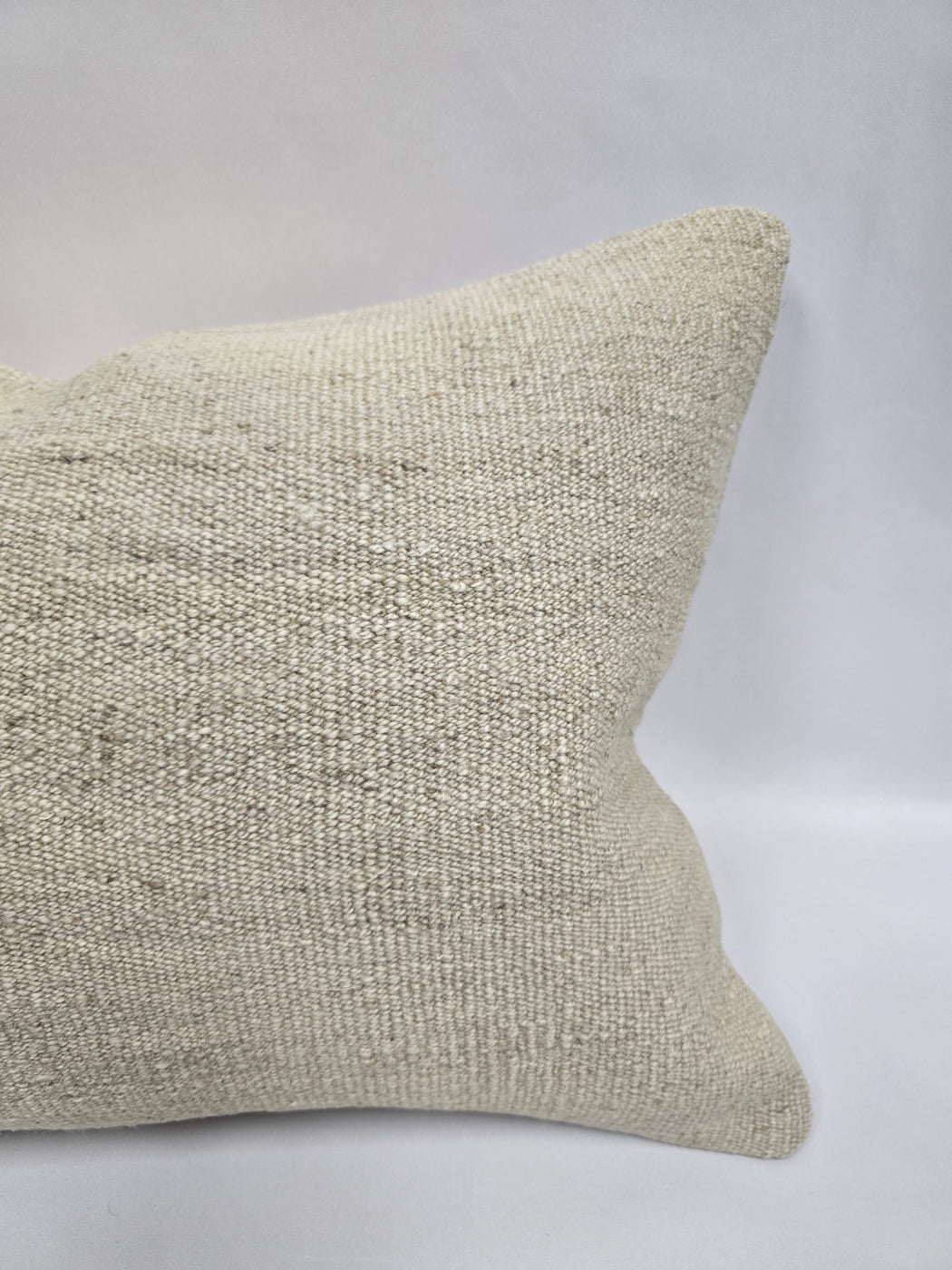Turkish Hemp Pillow Cushion Natural Cream Pillow Cushion Cover 16" x 24" #9183