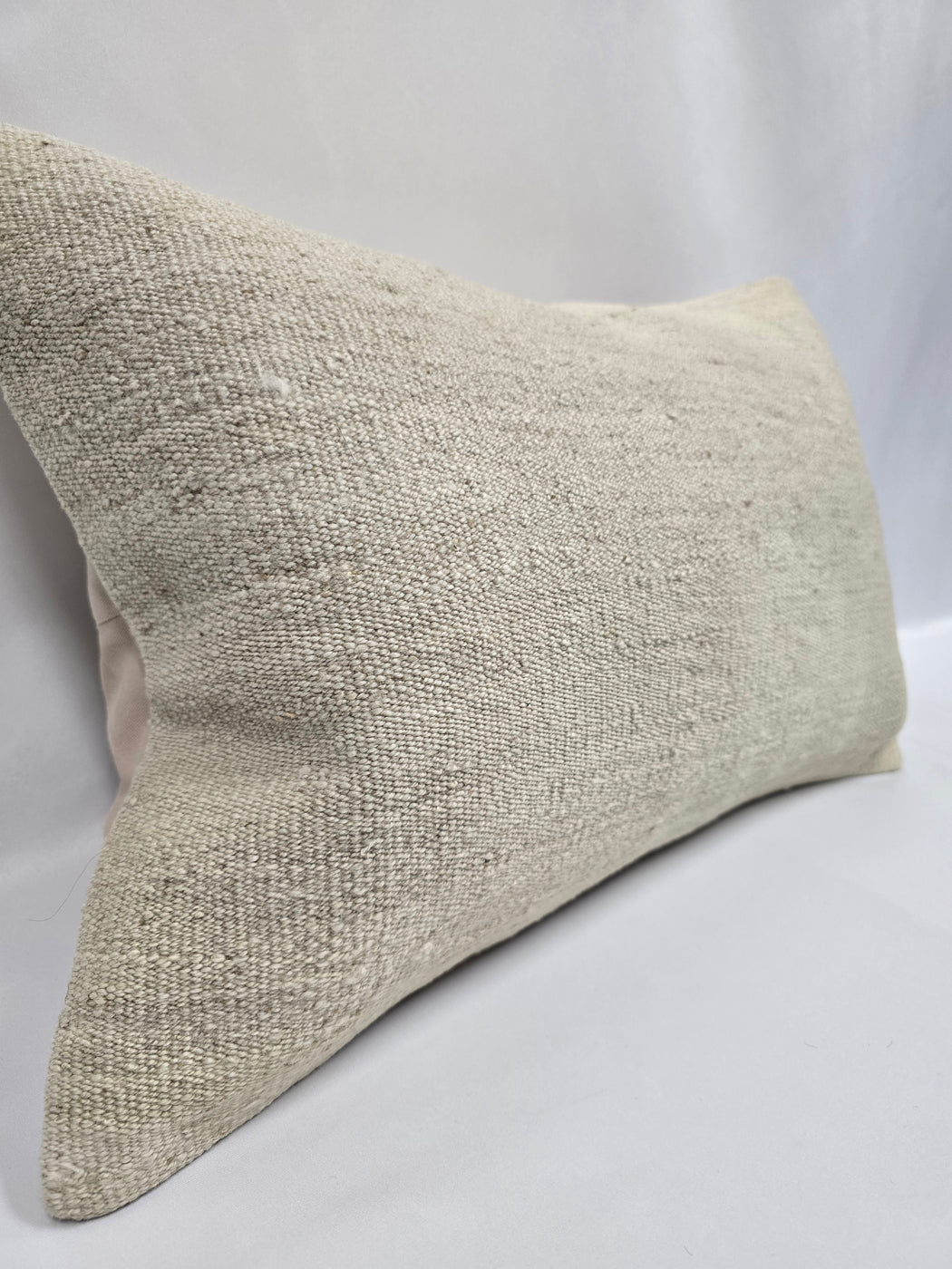 Turkish Hemp Pillow Cushion Natural Cream Pillow Cushion Cover 16" x 24" #9183