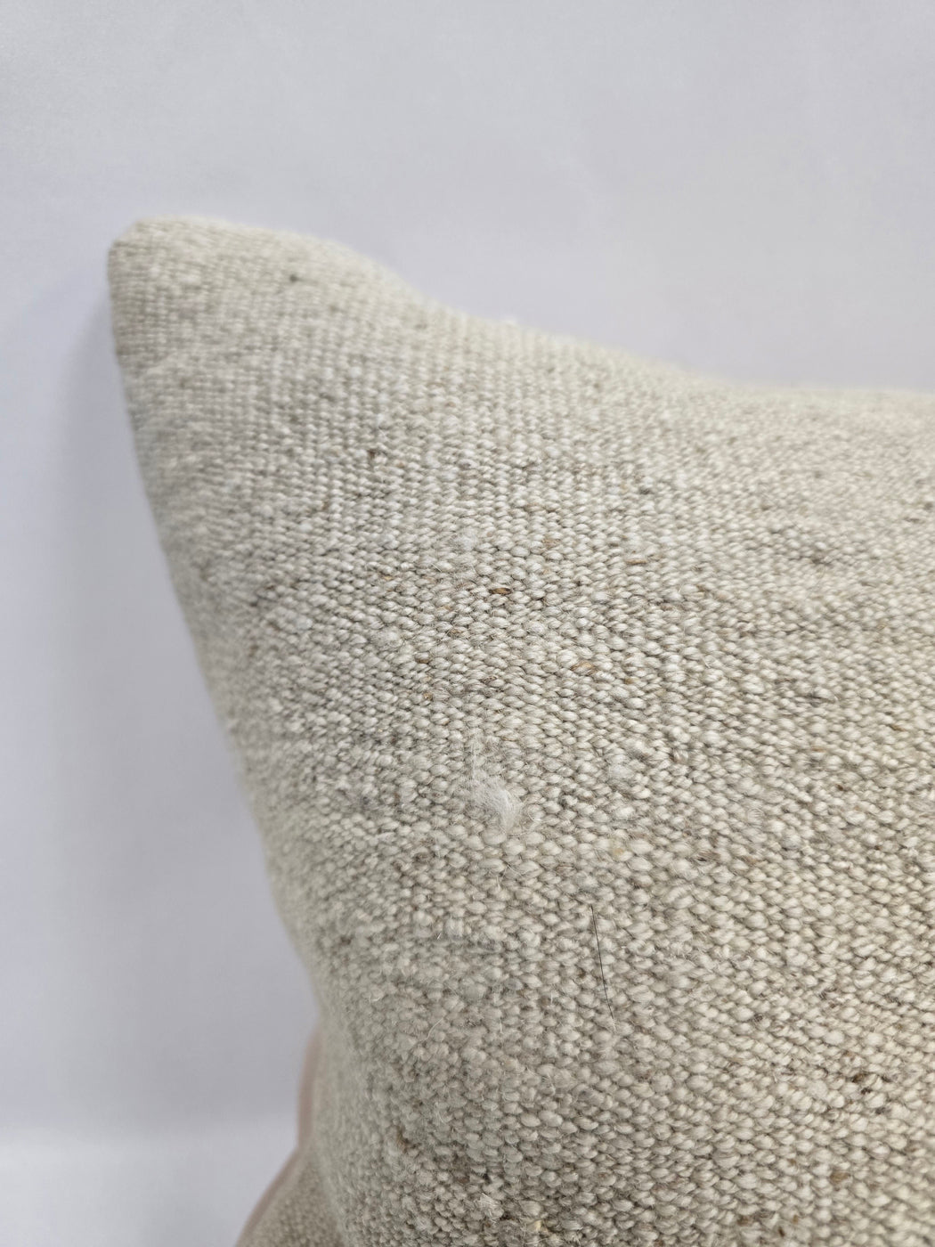 Turkish Hemp Pillow Cushion Natural Cream Pillow Cushion Cover 16" x 24" #9183