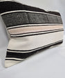 Turkish Hemp Pillow Cushion Natural Cream Black Pillow Cushion Cover 16" x 24" #9182