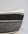 Turkish Hemp Pillow Cushion Natural Cream Black Pillow Cushion Cover 16" x 24" #9182