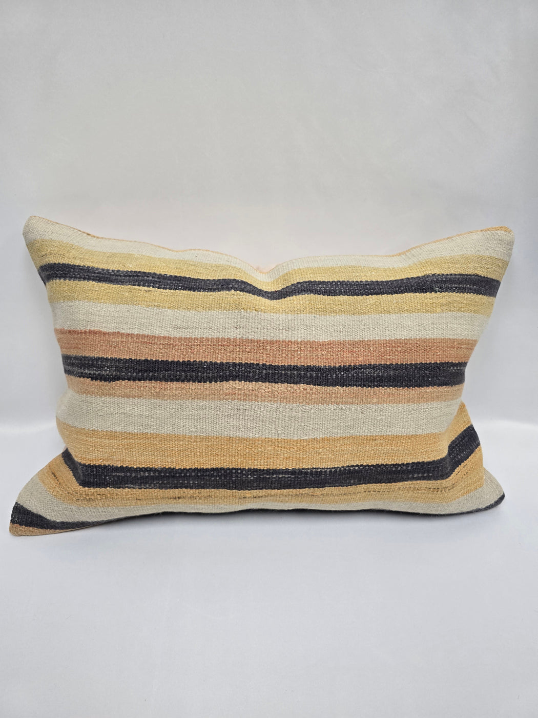 Turkish Hemp Pillow Cushion Natural Cream Yellow Pillow Cushion Cover 16" x 24" #9181