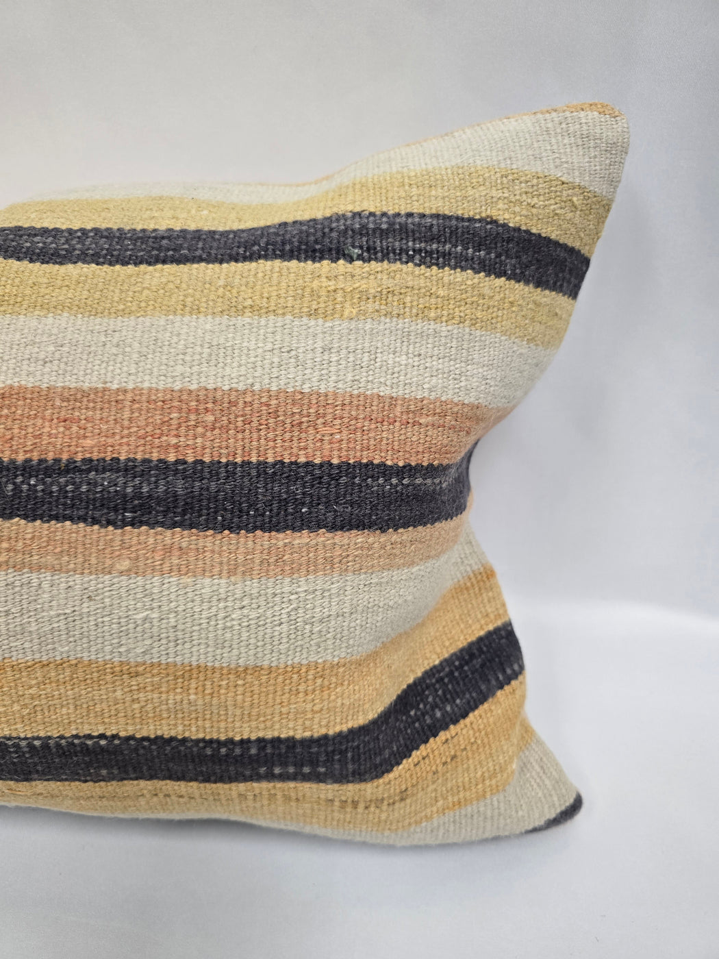 Turkish Hemp Pillow Cushion Natural Cream Yellow Pillow Cushion Cover 16" x 24" #9181