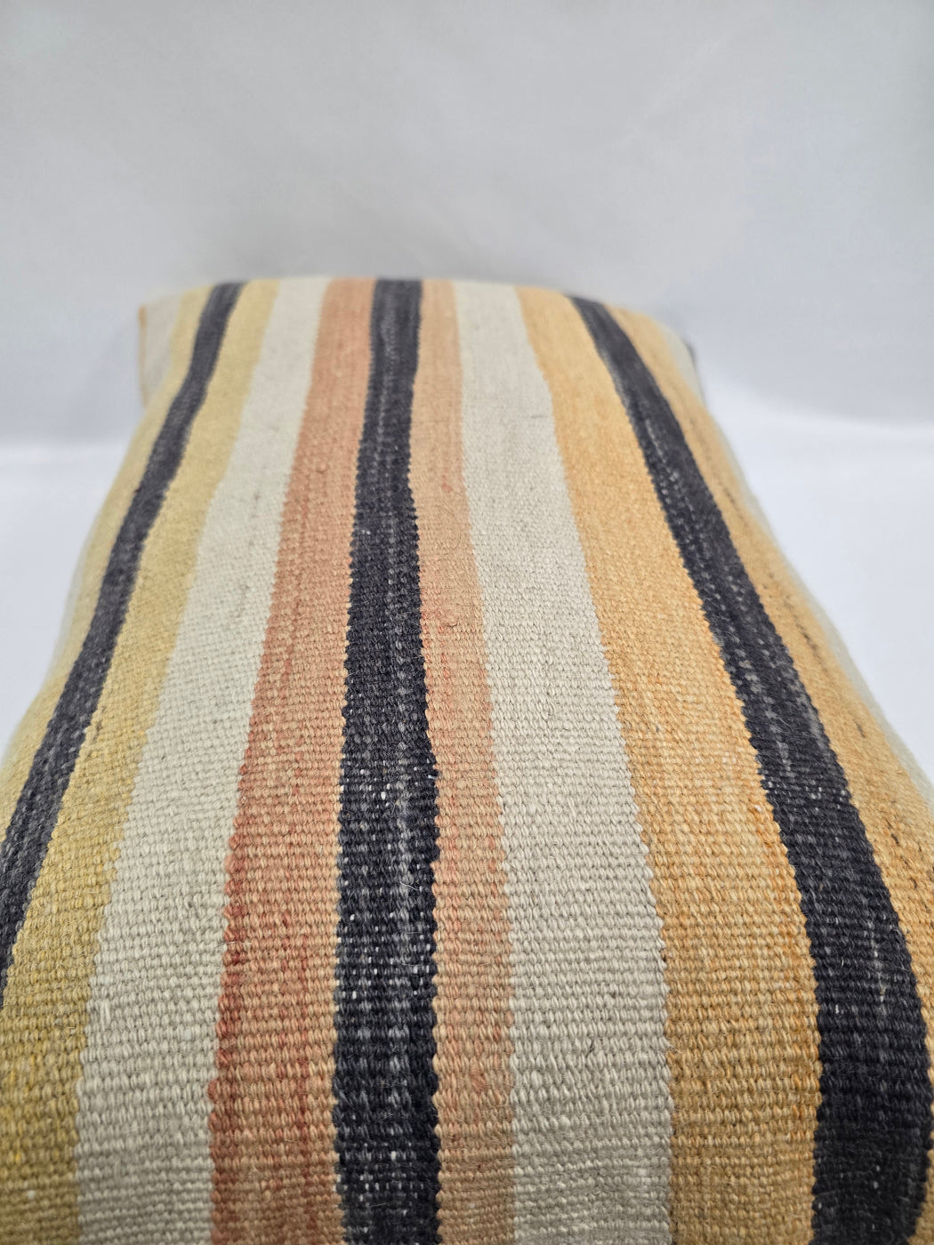 Turkish Hemp Pillow Cushion Natural Cream Yellow Pillow Cushion Cover 16" x 24" #9181