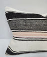 Turkish Hemp Pillow Cushion Natural Cream Gray Pillow Cushion Cover 16" x 24" #9178