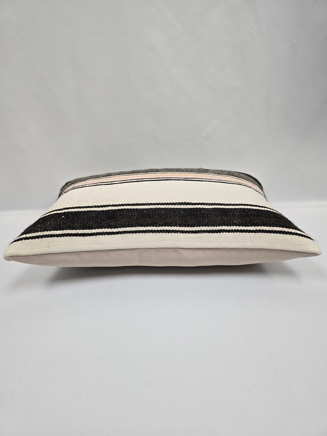 Turkish Hemp Pillow Cushion Natural Cream Gray Pillow Cushion Cover 16" x 24" #9178