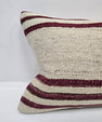 Turkish Hemp Pillow Cushion Natural Cream Black Pillow Cushion Cover 16" x 24" #9177