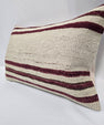 Turkish Hemp Pillow Cushion Natural Cream Black Pillow Cushion Cover 16" x 24" #9177
