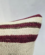 Turkish Hemp Pillow Cushion Natural Cream Black Pillow Cushion Cover 16" x 24" #9177