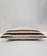 Turkish Hemp Pillow Cushion Natural Cream Black Pillow Cushion Cover 16" x 24" #9177