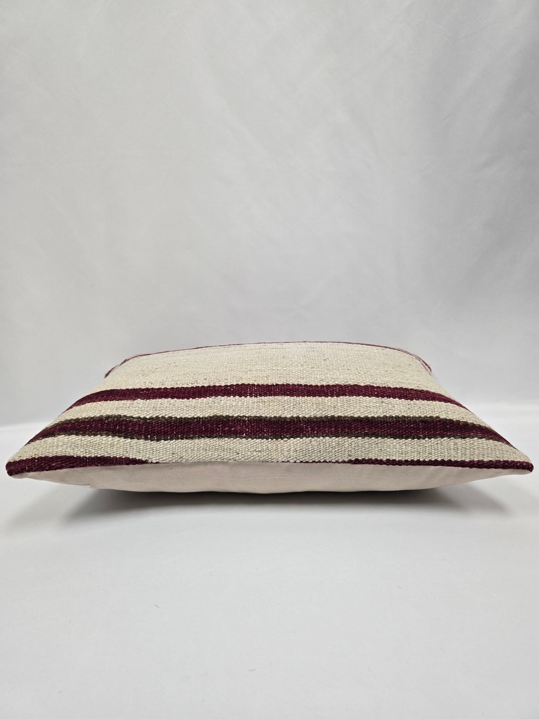 Turkish Hemp Pillow Cushion Natural Cream Black Pillow Cushion Cover 16" x 24" #9177