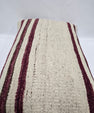 Turkish Hemp Pillow Cushion Natural Cream Black Pillow Cushion Cover 16" x 24" #9177