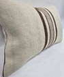 Turkish Hemp Pillow Cushion Natural Cream Brown Pillow Cushion Cover 16" x 24" #9174