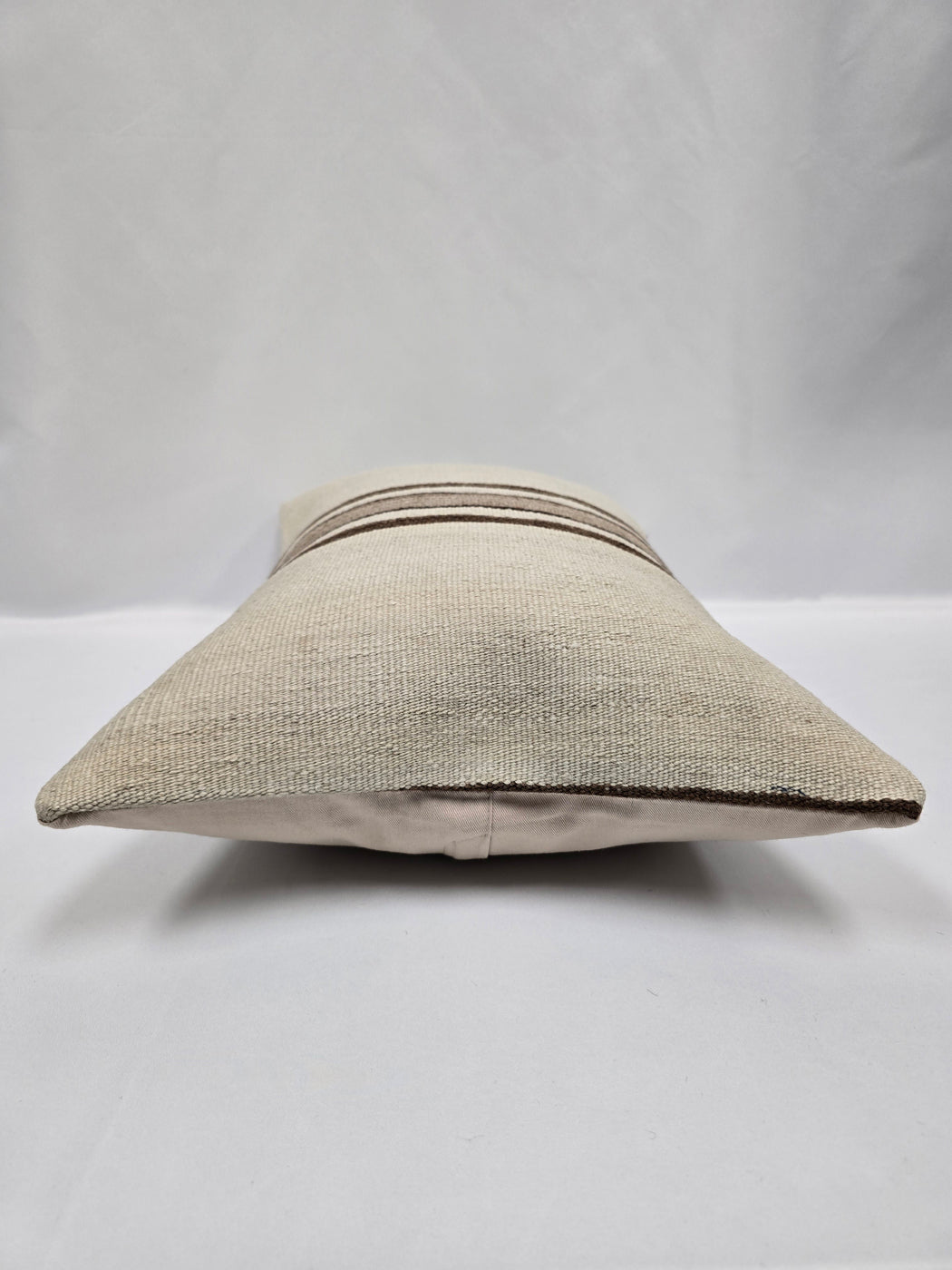 Turkish Hemp Pillow Cushion Natural Cream Brown Pillow Cushion Cover 16" x 24" #9174