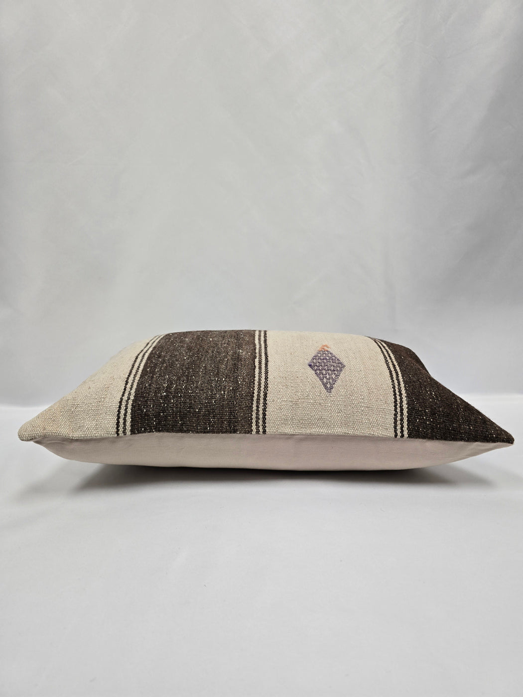 Turkish Hemp Pillow Cushion Natural Cream Brown Pillow Cushion Cover 16" x 24" #9173