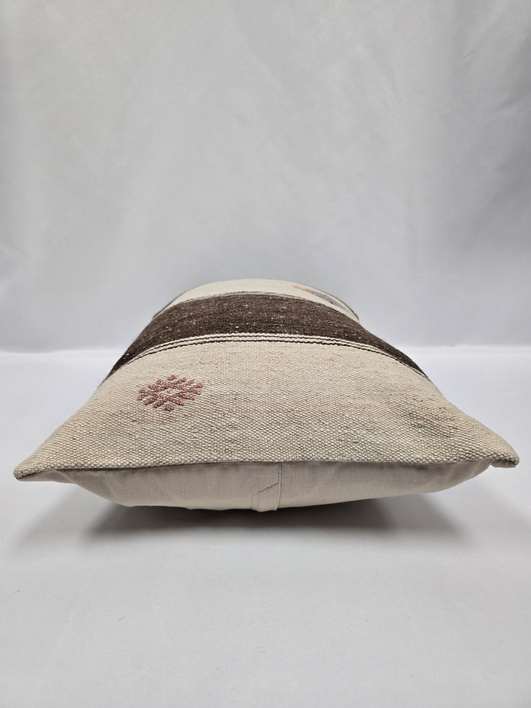 Turkish Hemp Pillow Cushion Natural Cream Brown Pillow Cushion Cover 16" x 24" #9173