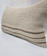 Turkish Hemp Pillow Cushion Natural Cream Brown Pillow Cushion Cover 16" x 24" #9171