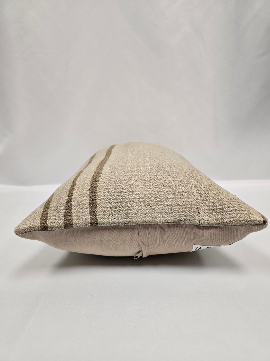 Turkish Hemp Pillow Cushion Natural Cream Brown Pillow Cushion Cover 16" x 24" #9171