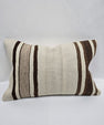 Turkish Hemp Pillow Cushion Natural Cream Brown Pillow Cushion Cover 16" x 24" #9170