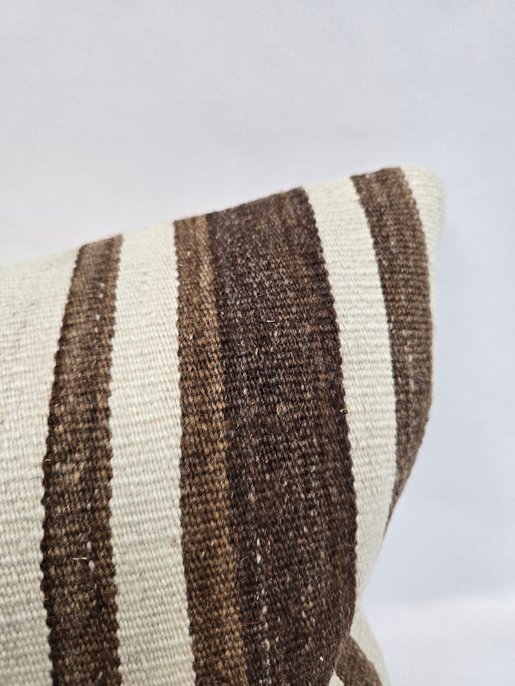 Turkish Hemp Pillow Cushion Natural Cream Brown Pillow Cushion Cover 16" x 24" #9170