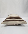 Turkish Hemp Pillow Cushion Natural Cream Brown Pillow Cushion Cover 16" x 24" #9170