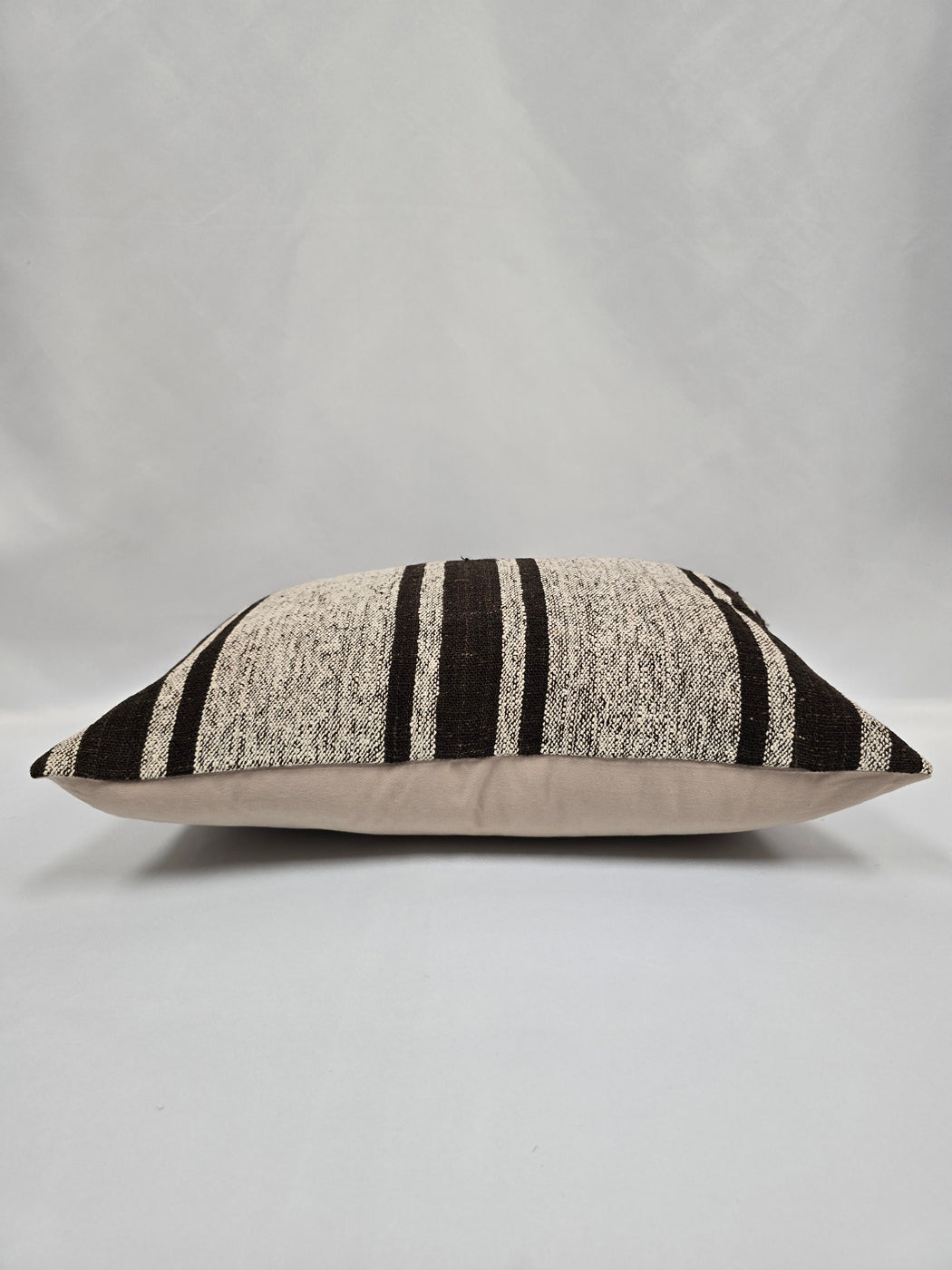 Turkish Hemp Pillow Cushion Natural Cream Black Pillow Cushion Cover 16" x 24" #9168