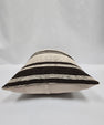 Turkish Hemp Pillow Cushion Natural Cream Black Pillow Cushion Cover 16" x 24" #9168