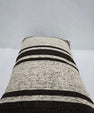 Turkish Hemp Pillow Cushion Natural Cream Black Pillow Cushion Cover 16" x 24" #9168