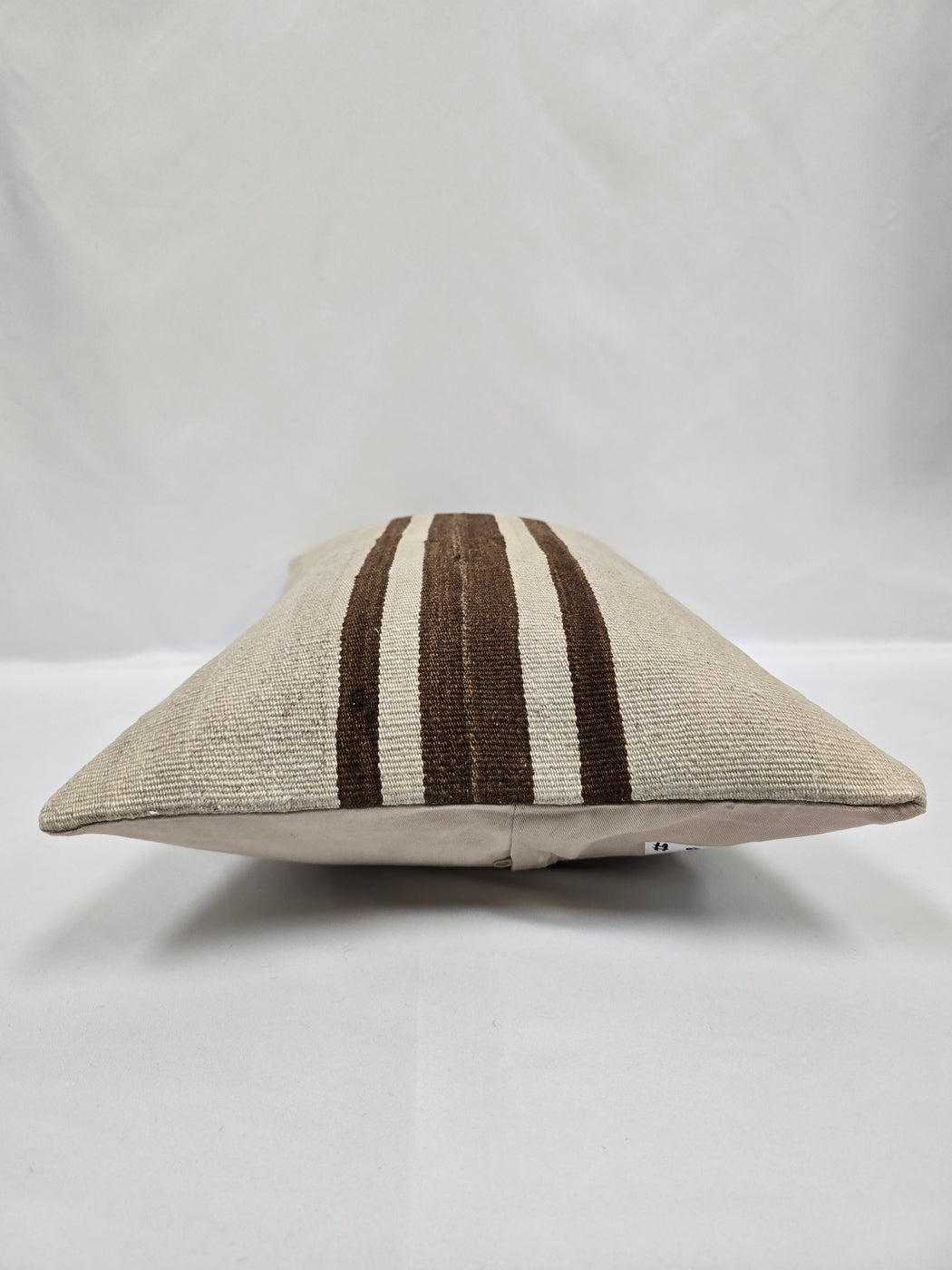 Turkish Hemp Pillow Cushion Natural Cream Brown Pillow Cushion Cover 16" x 24" #9165