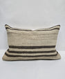 Turkish Hemp Pillow Cushion Natural Cream Brown Pillow Cushion Cover 16" x 24" #9163