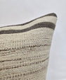 Turkish Hemp Pillow Cushion Natural Cream Brown Pillow Cushion Cover 16" x 24" #9163