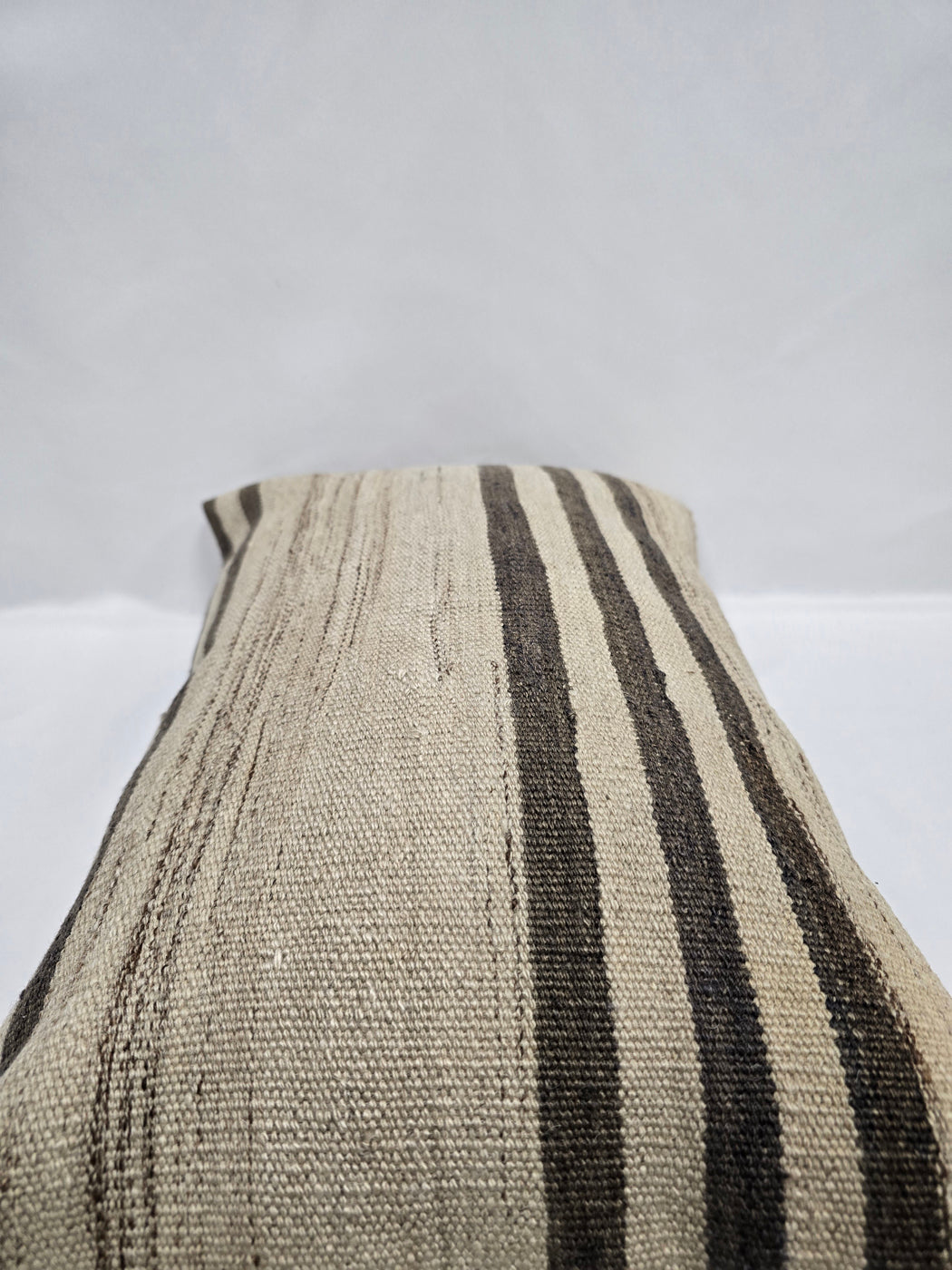 Turkish Hemp Pillow Cushion Natural Cream Brown Pillow Cushion Cover 16" x 24" #9163