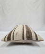 Turkish Hemp Pillow Cushion Natural Cream Brown Pillow Cushion Cover 16" x 24" #9162