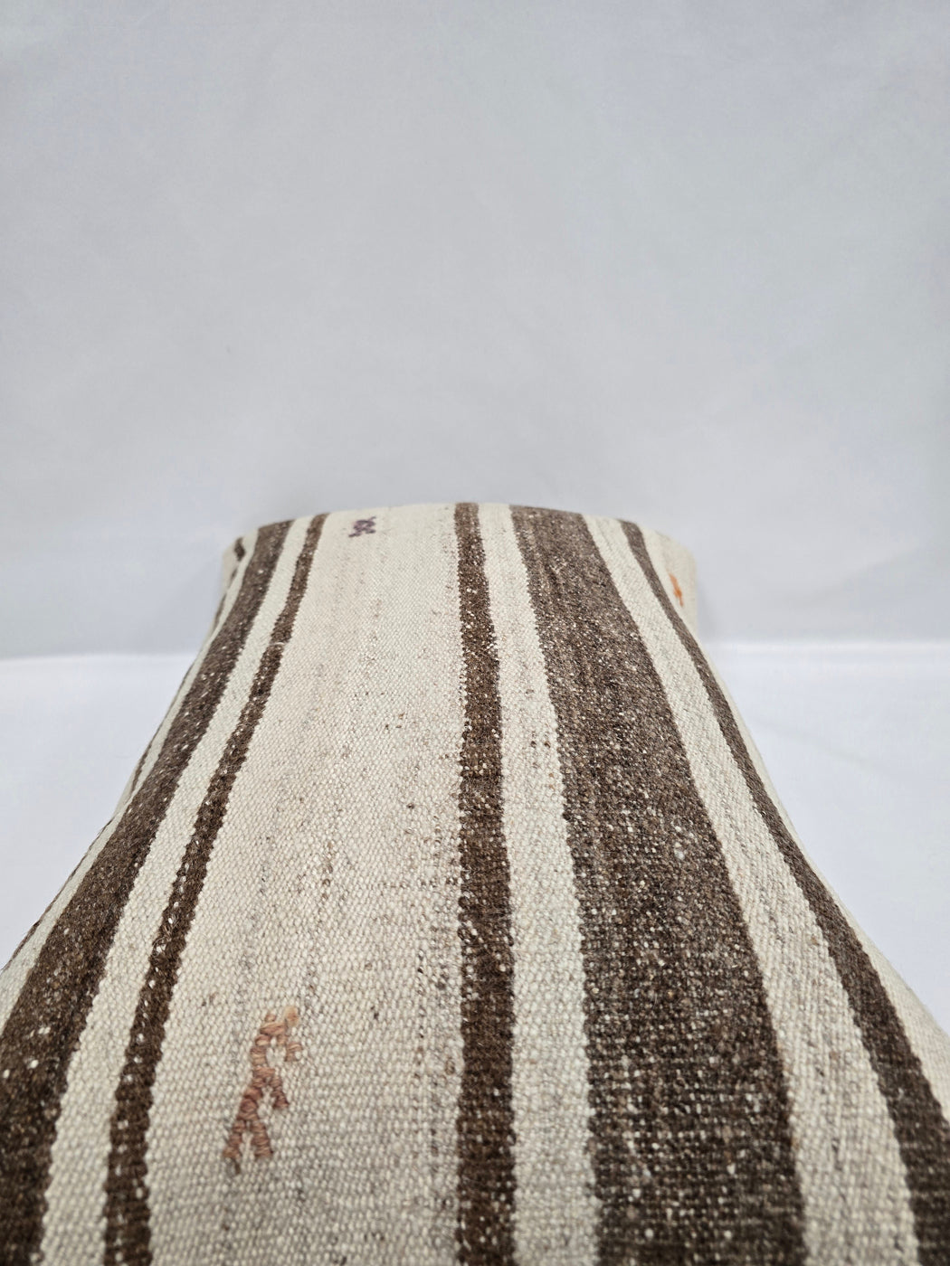Turkish Hemp Pillow Cushion Natural Cream Brown Pillow Cushion Cover 16" x 24" #9162