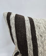 Turkish Hemp Pillow Cushion Natural Cream Black Pillow Cushion Cover 16" x 24" #9160