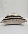 Turkish Hemp Pillow Cushion Natural Cream Black Pillow Cushion Cover 16" x 24" #9160
