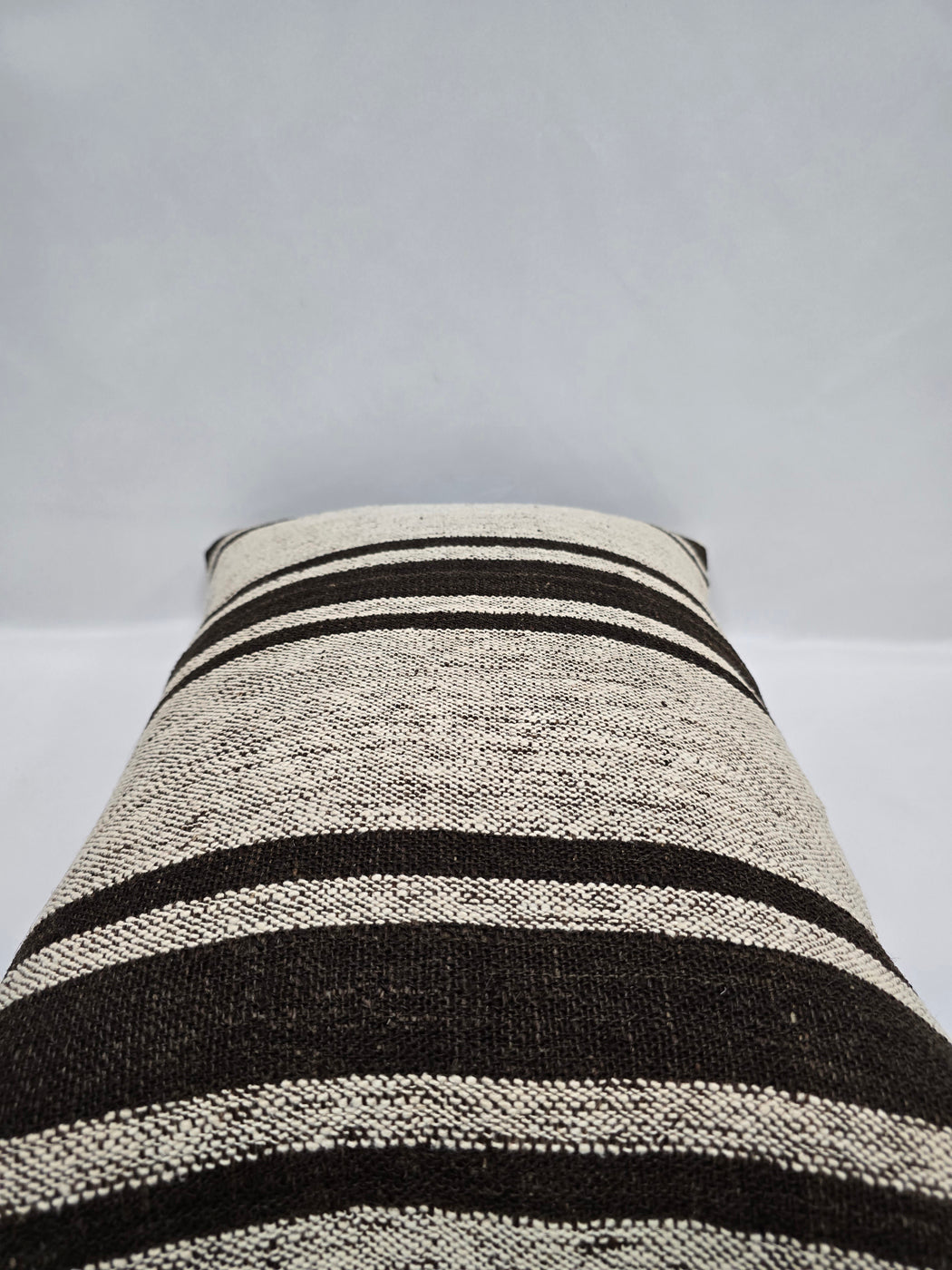 Turkish Hemp Pillow Cushion Natural Cream Black Pillow Cushion Cover 16" x 24" #9160