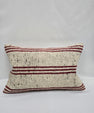 Turkish Hemp Pillow Cushion Natural Cream Black Pillow Cushion Cover 16" x 24" #9159