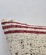 Turkish Hemp Pillow Cushion Natural Cream Black Pillow Cushion Cover 16" x 24" #9159