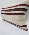 Turkish Hemp Pillow Cushion Natural Cream Black Pillow Cushion Cover 16" x 24" #9156