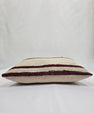 Turkish Hemp Pillow Cushion Natural Cream Black Pillow Cushion Cover 16" x 24" #9156