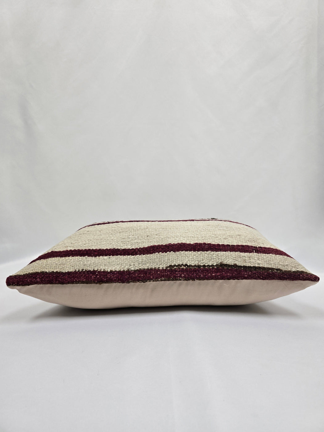 Turkish Hemp Pillow Cushion Natural Cream Black Pillow Cushion Cover 16" x 24" #9156
