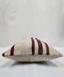 Turkish Hemp Pillow Cushion Natural Cream Black Pillow Cushion Cover 16" x 24" #9156