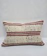Turkish Hemp Pillow Cushion Natural Cream Black Pillow Cushion Cover 16" x 24" #9154