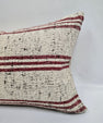 Turkish Hemp Pillow Cushion Natural Cream Black Pillow Cushion Cover 16" x 24" #9154