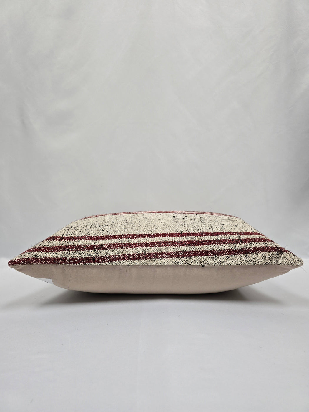 Turkish Hemp Pillow Cushion Natural Cream Black Pillow Cushion Cover 16" x 24" #9154
