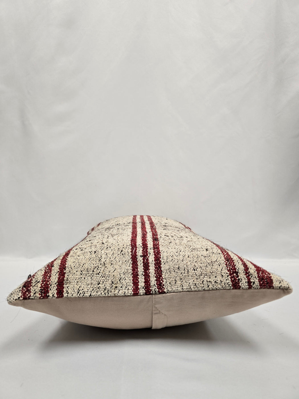 Turkish Hemp Pillow Cushion Natural Cream Black Pillow Cushion Cover 16" x 24" #9154
