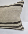 Turkish Hemp Pillow Cushion Natural Cream Brown Pillow Cushion Cover 16" x 24" #9153