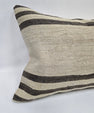 Turkish Hemp Pillow Cushion Natural Cream Brown Pillow Cushion Cover 16" x 24" #9153