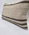 Turkish Hemp Pillow Cushion Natural Cream Brown Pillow Cushion Cover 16" x 24" #9153